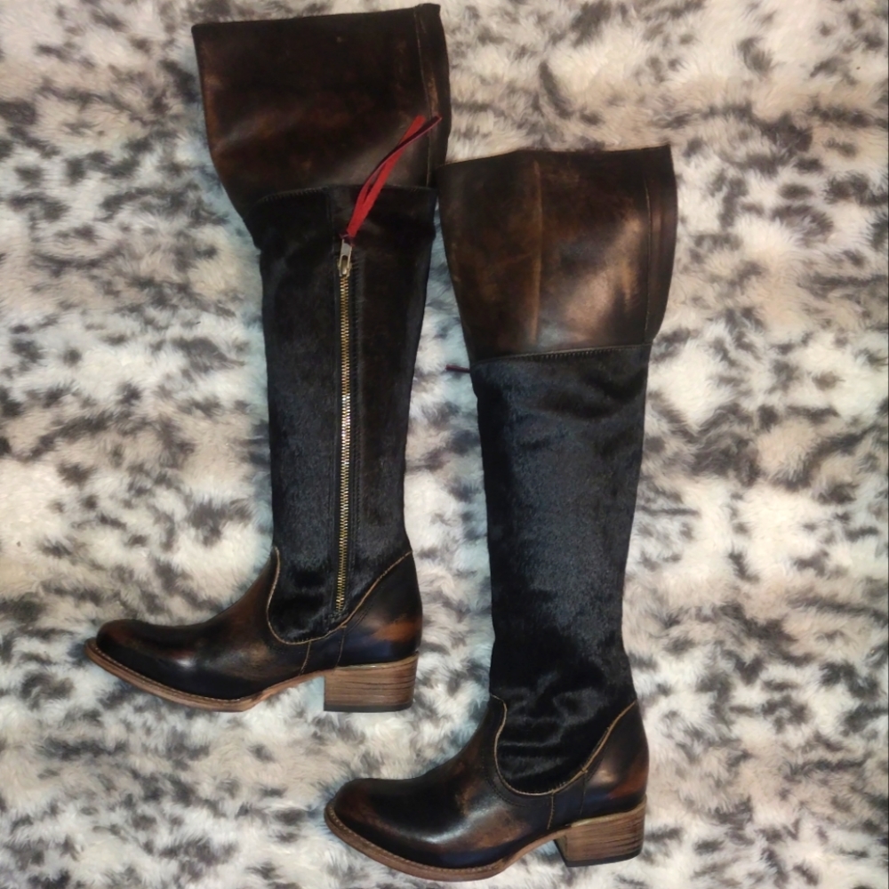 Freebird Charlie Boots Black Multi size 8 EUC    Worn Only twice